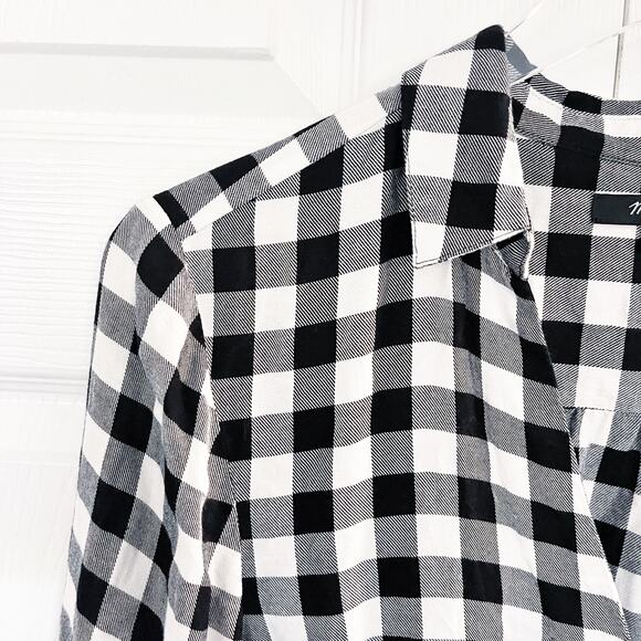 Madewell Wrap-Front Shirt in Buffalo Check Plaid - Picture 5 of 10
